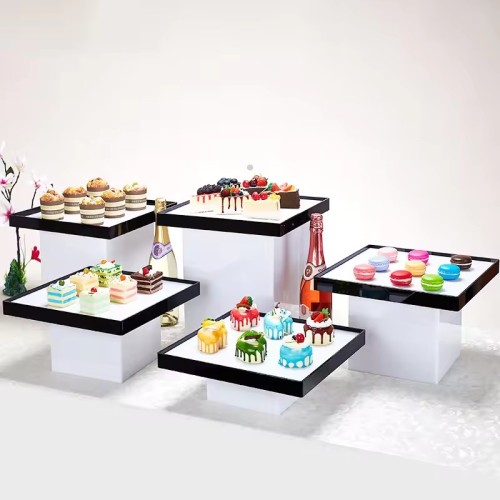 现代亚克力甜品展示架
